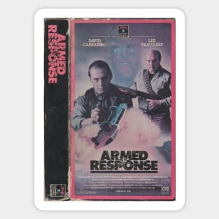 Armed Response VHS Sticker